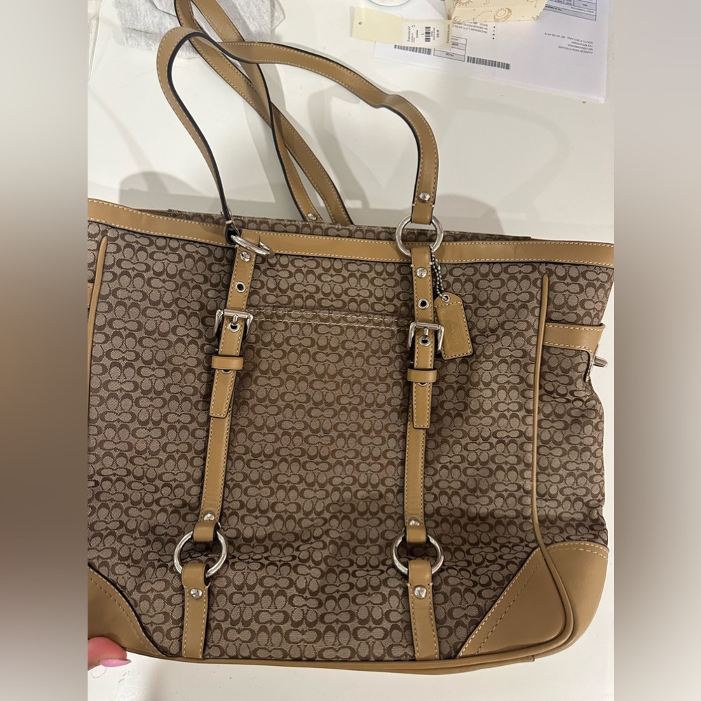Brown coach purse